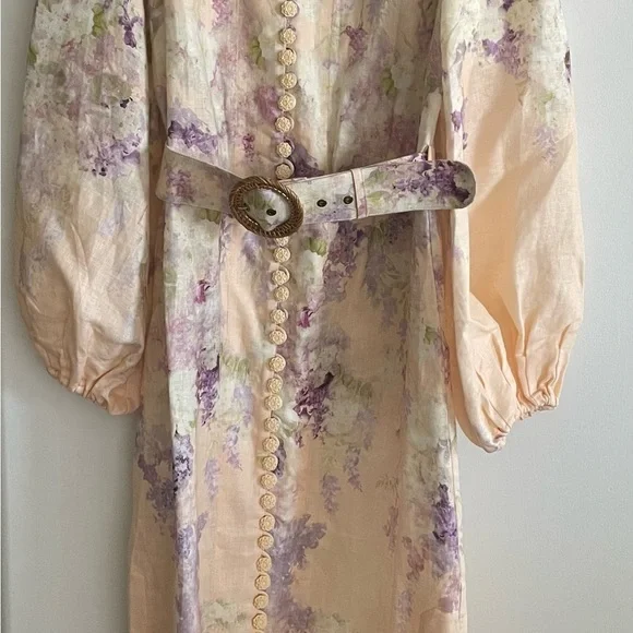 Zimmermann Lyrical Midi Dress Size 1 - Picture 11 of 12